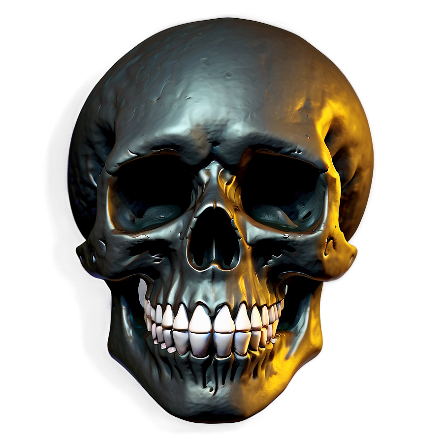 Edgy Black Skull Clipart Png Wyk42 PNG