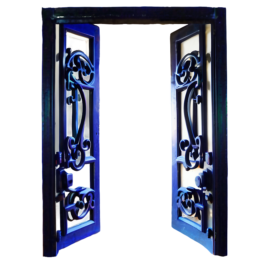 Edgy Iron Door Png 05042024 PNG