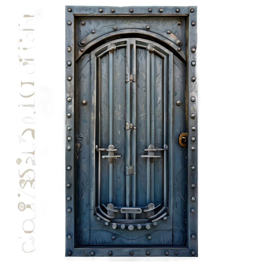 Edgy Iron Door Png 05042024 PNG