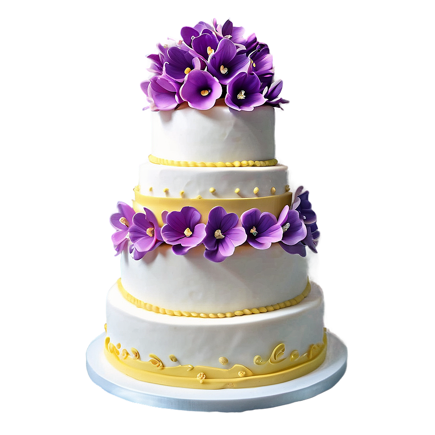 Edible Flower Wedding Cake Png 62 PNG