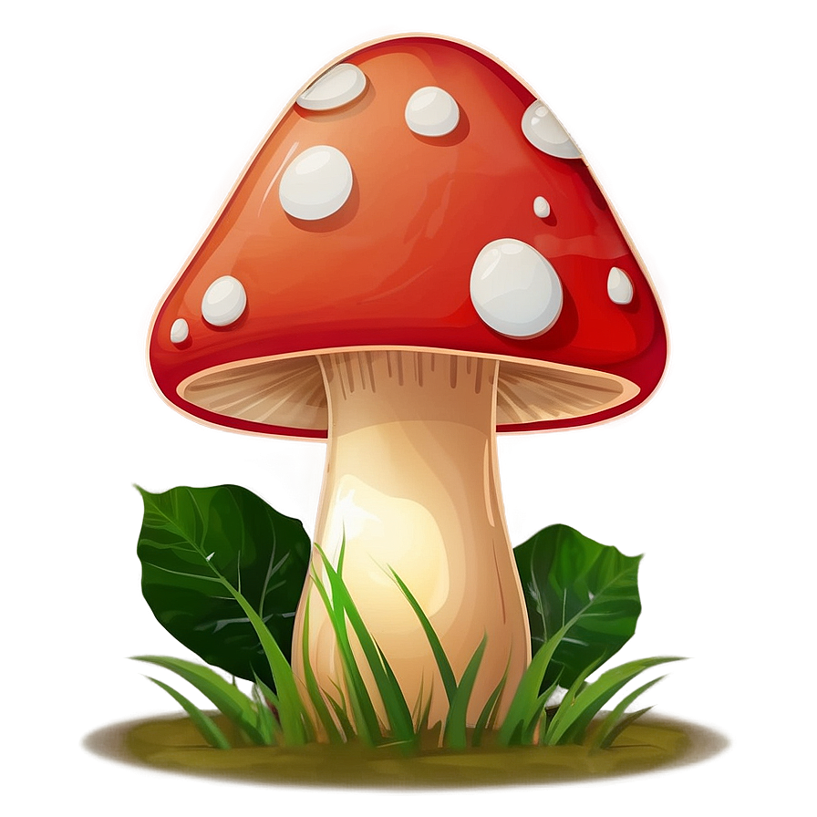 Edible Mushroom Cartoon Png Lqk PNG