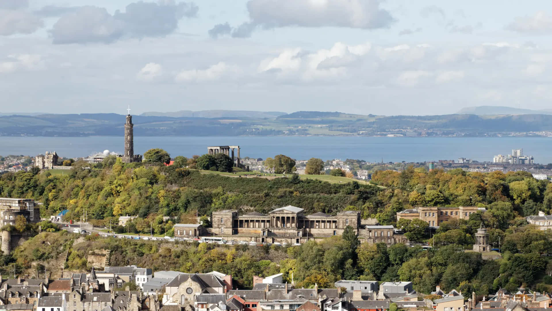 Edinburgh_ Calton_ Hill_ View Wallpaper