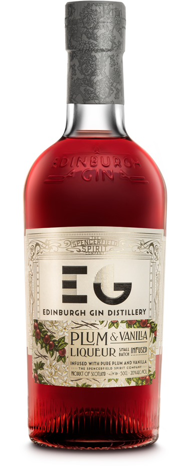 Edinburgh Gin Plumand Vanilla Liqueur Bottle PNG