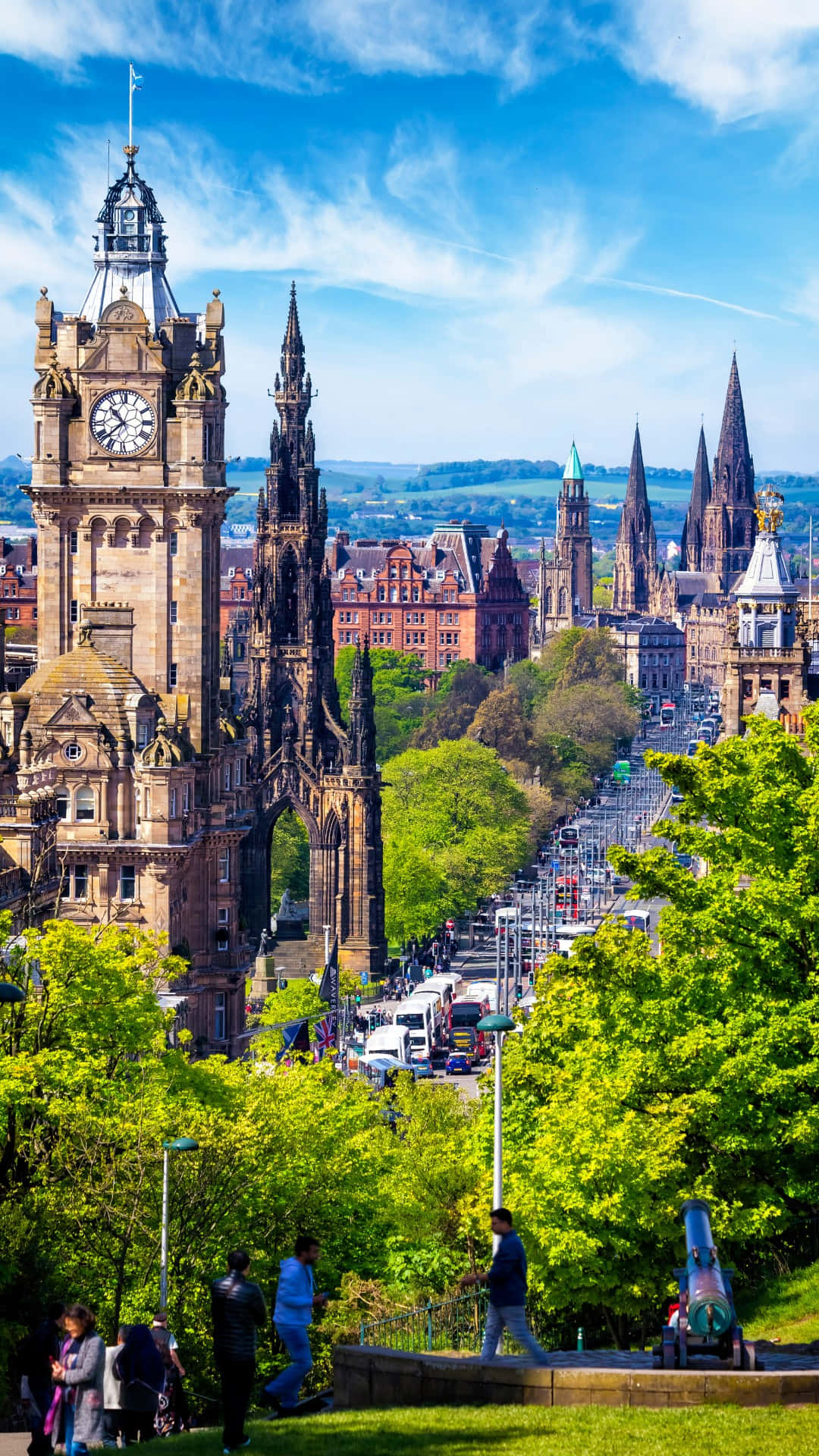 Edinburgh Princes Street View Wallpaper