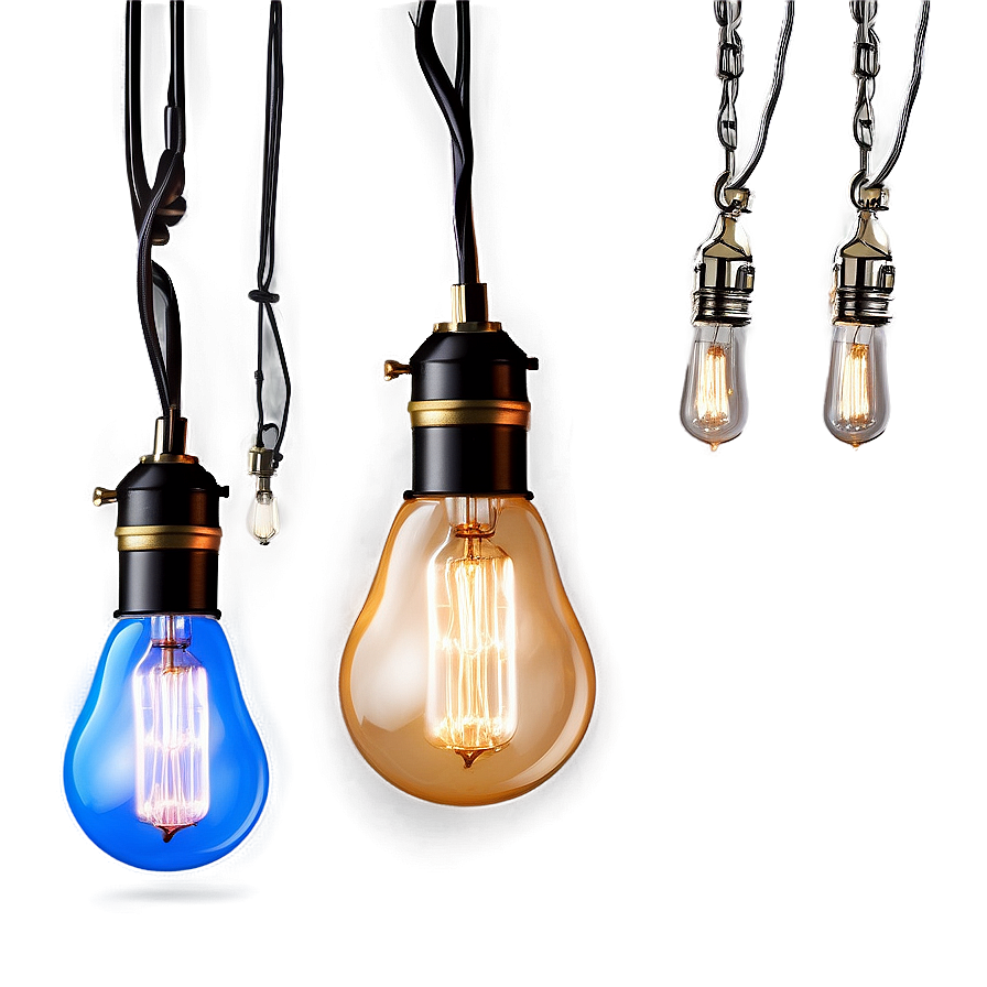 Edison Bulb Hanging Lights Png Ulo PNG