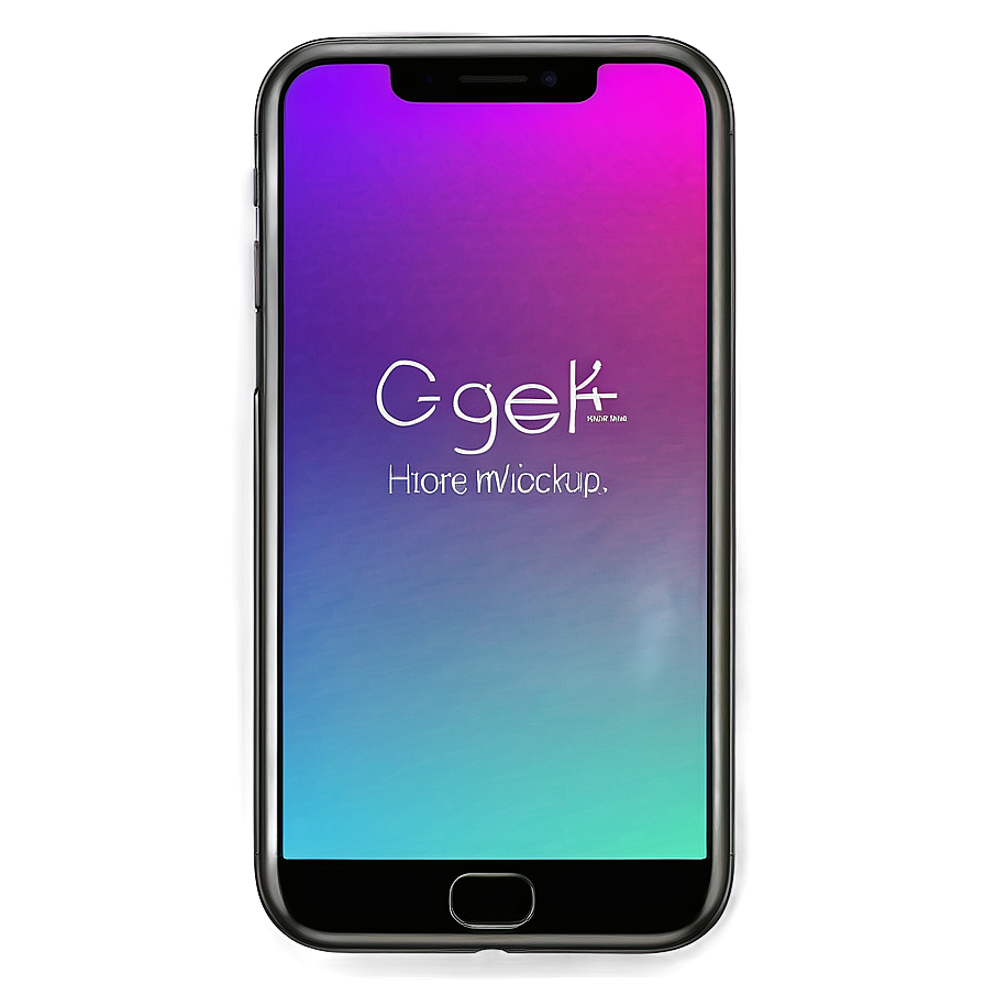 Editable Phone Mockup Png 06212024 PNG