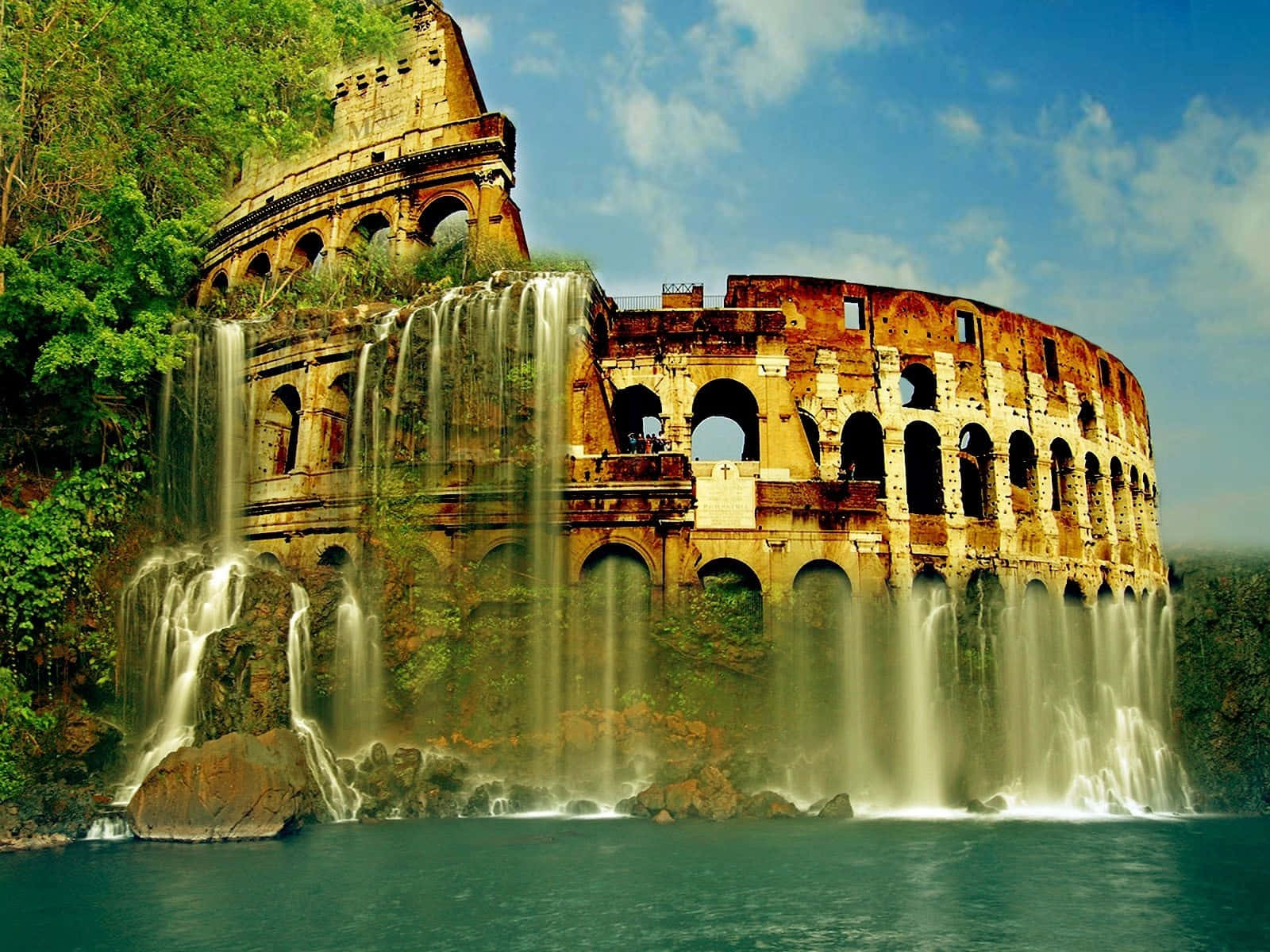 Colosseum Digital Art Editing Background