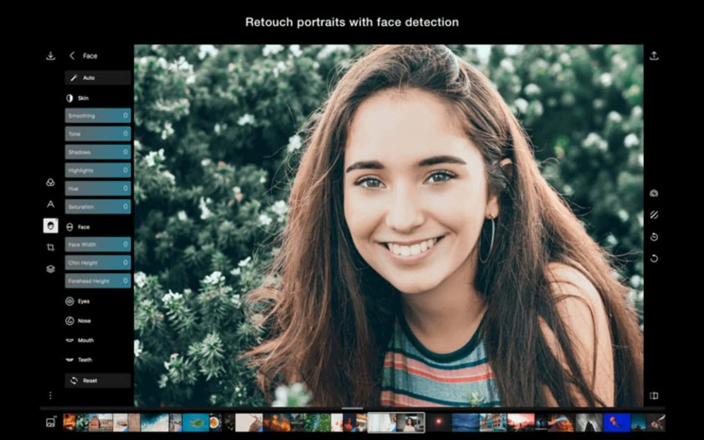 A Photo Of A Girl Smiling In Front Of A Computer Screen