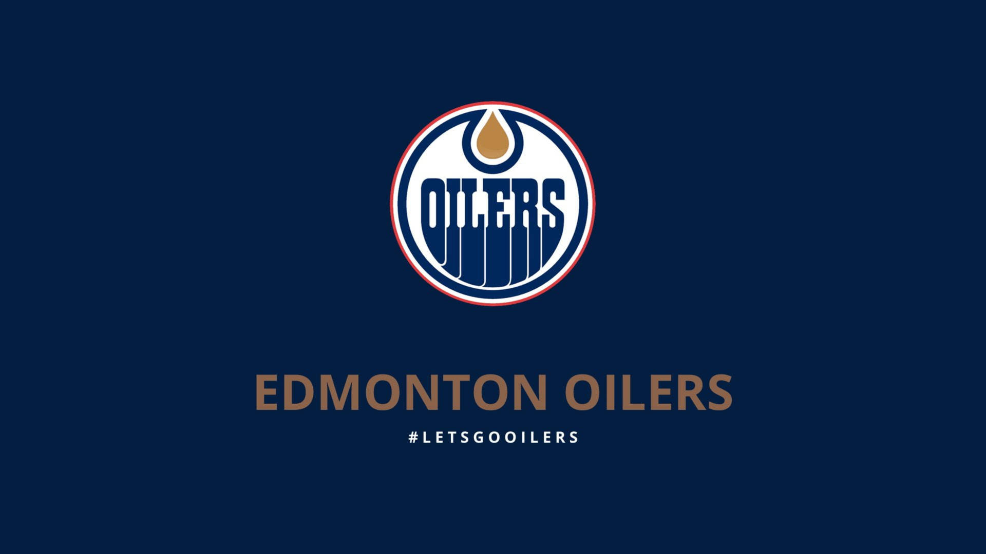 Edmonton Oilers Logo Lets Go Wallpaper