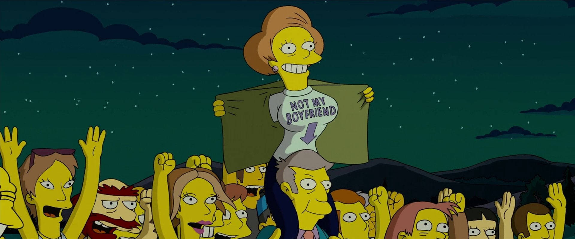 Ednakrabappel Do Filme Os Simpsons Papel de Parede