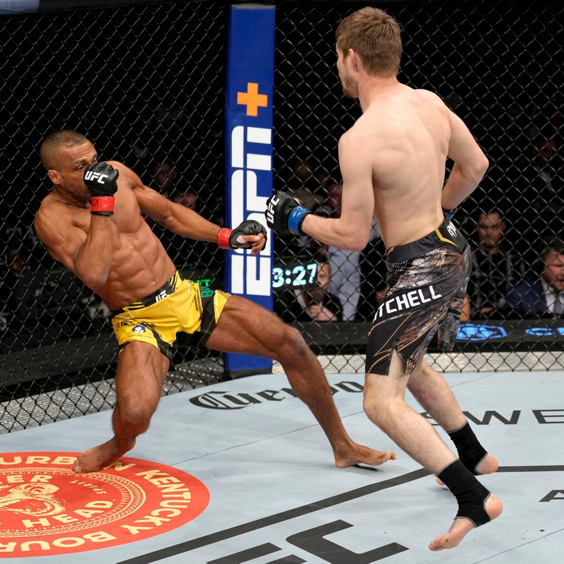 Edson Barboza In Action Wallpaper