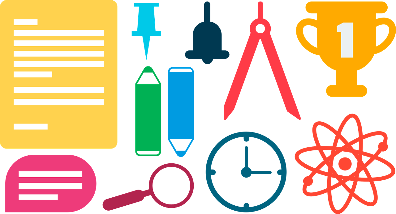 Education Icons Set PNG