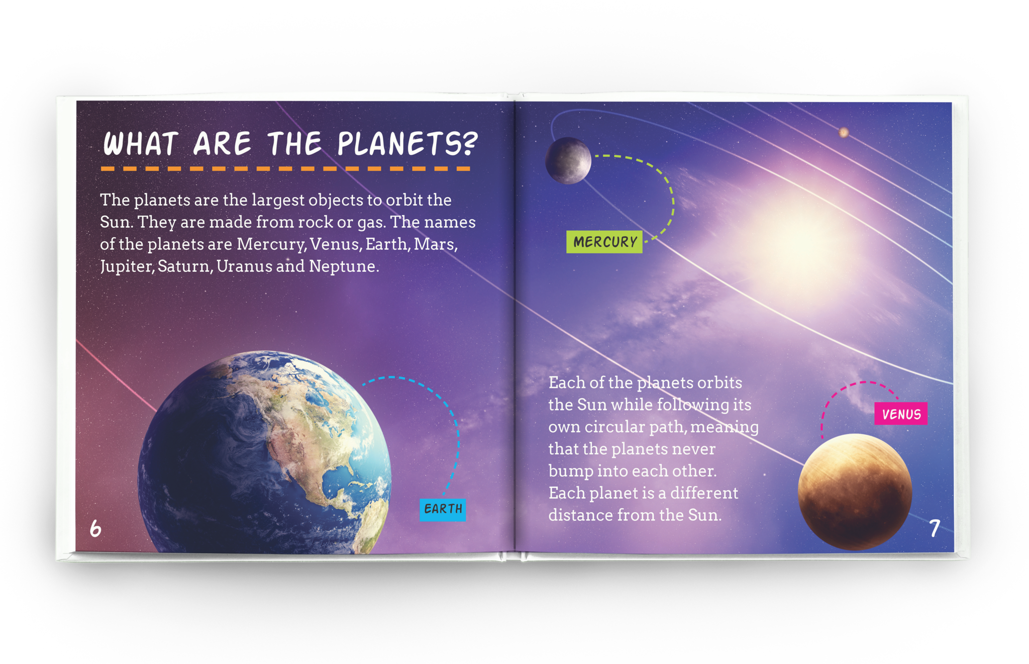 Educational Book Planetsand Orbits PNG