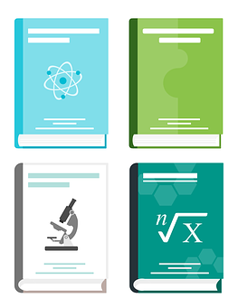 Educational Books Vector Illustration PNG