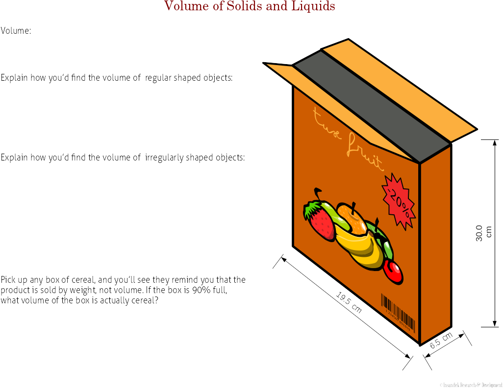 Educational Cereal Box Dimensions PNG