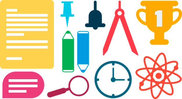Educational Icons Vector PNG