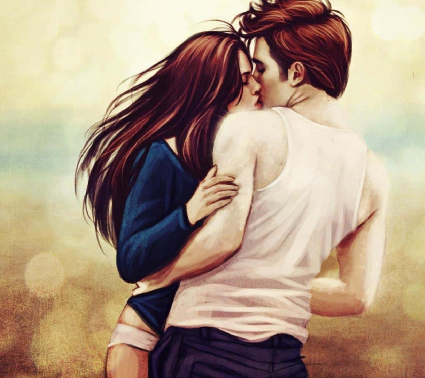 Edward And Bella Couple Kissing Picture