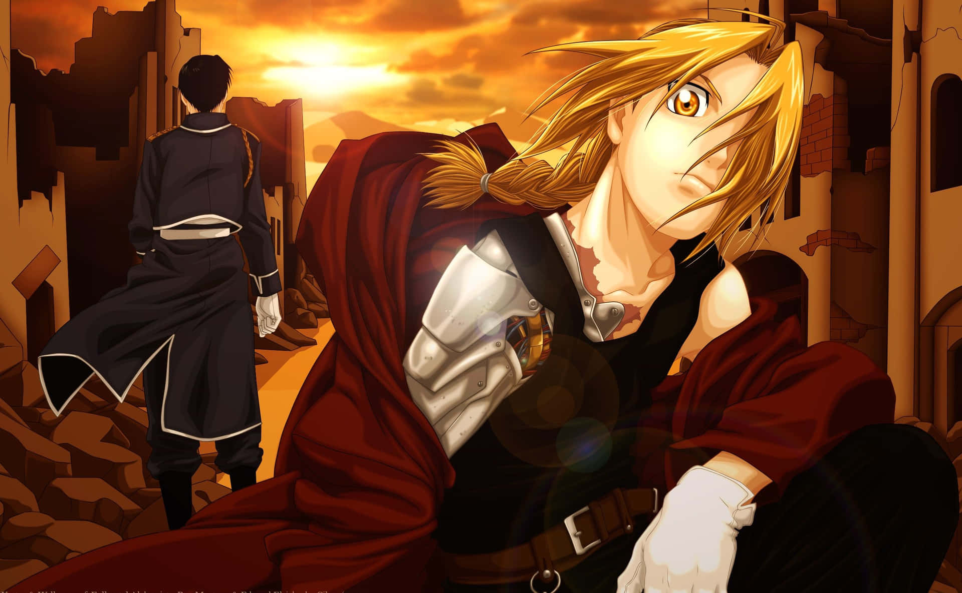 Edward Elric - A Masterful Alchemist in Action Wallpaper