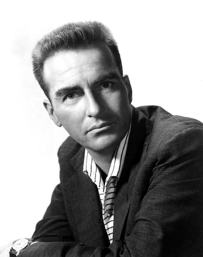 Legendary Actor Montgomery Clift in Classic Black and White Wallpaper