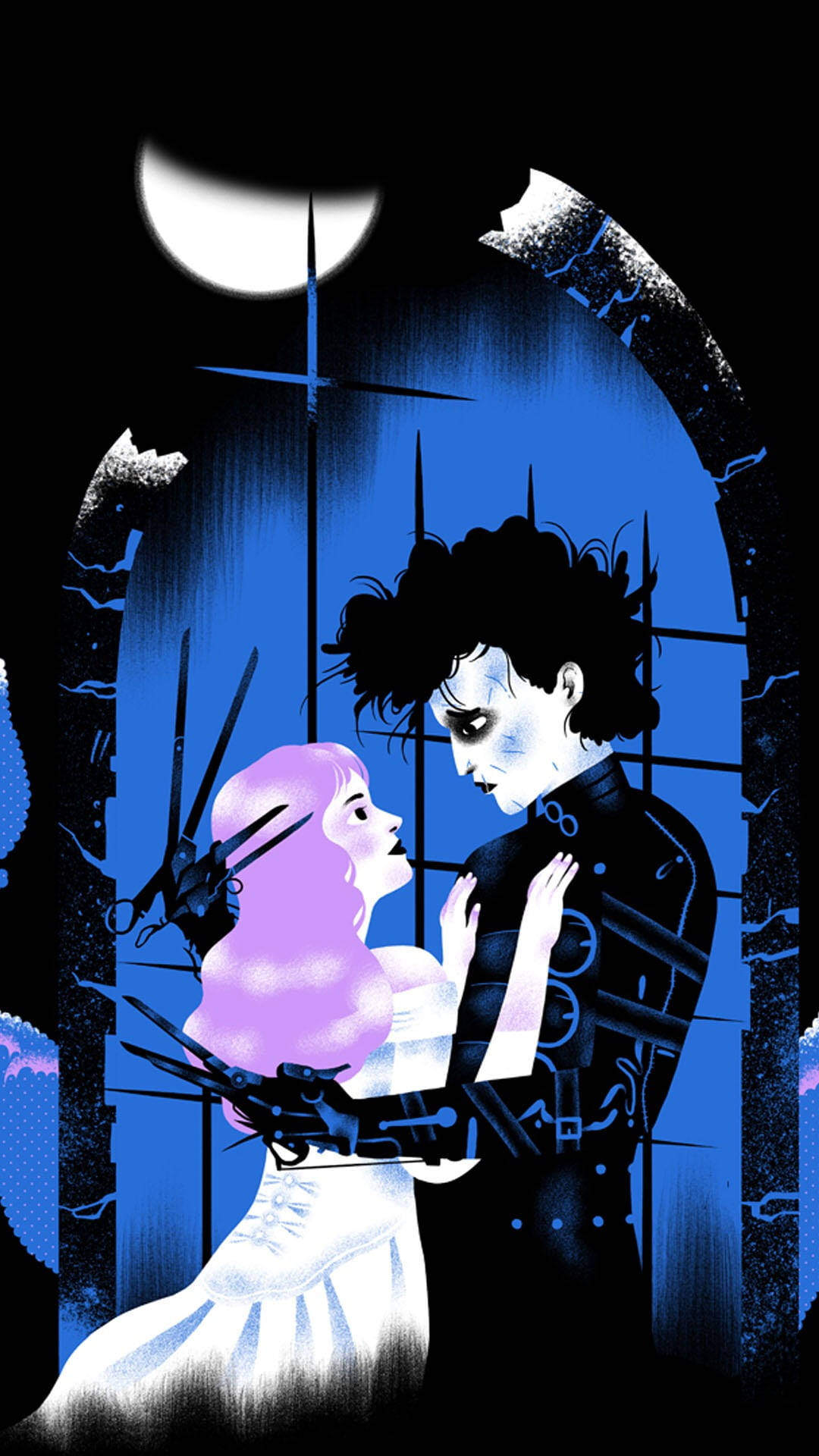 Edward Scissorhands Animerad Version Wallpaper