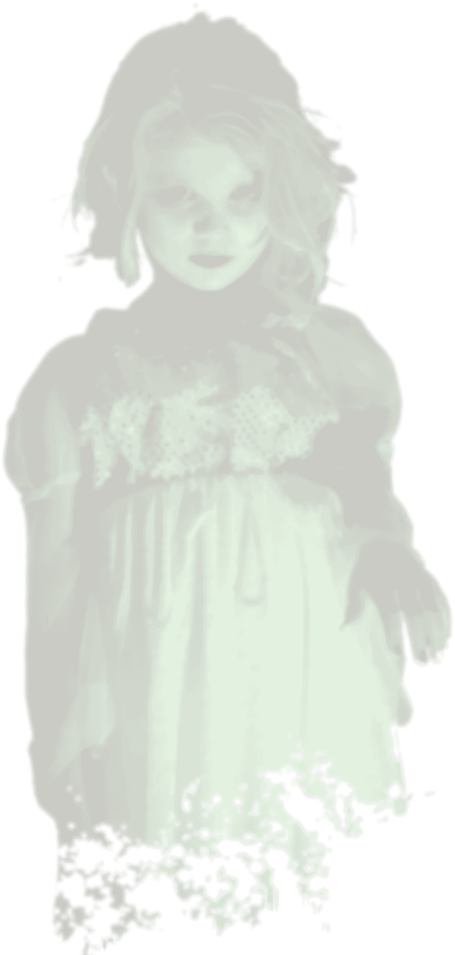 Eerie Child Ghost Illustration PNG