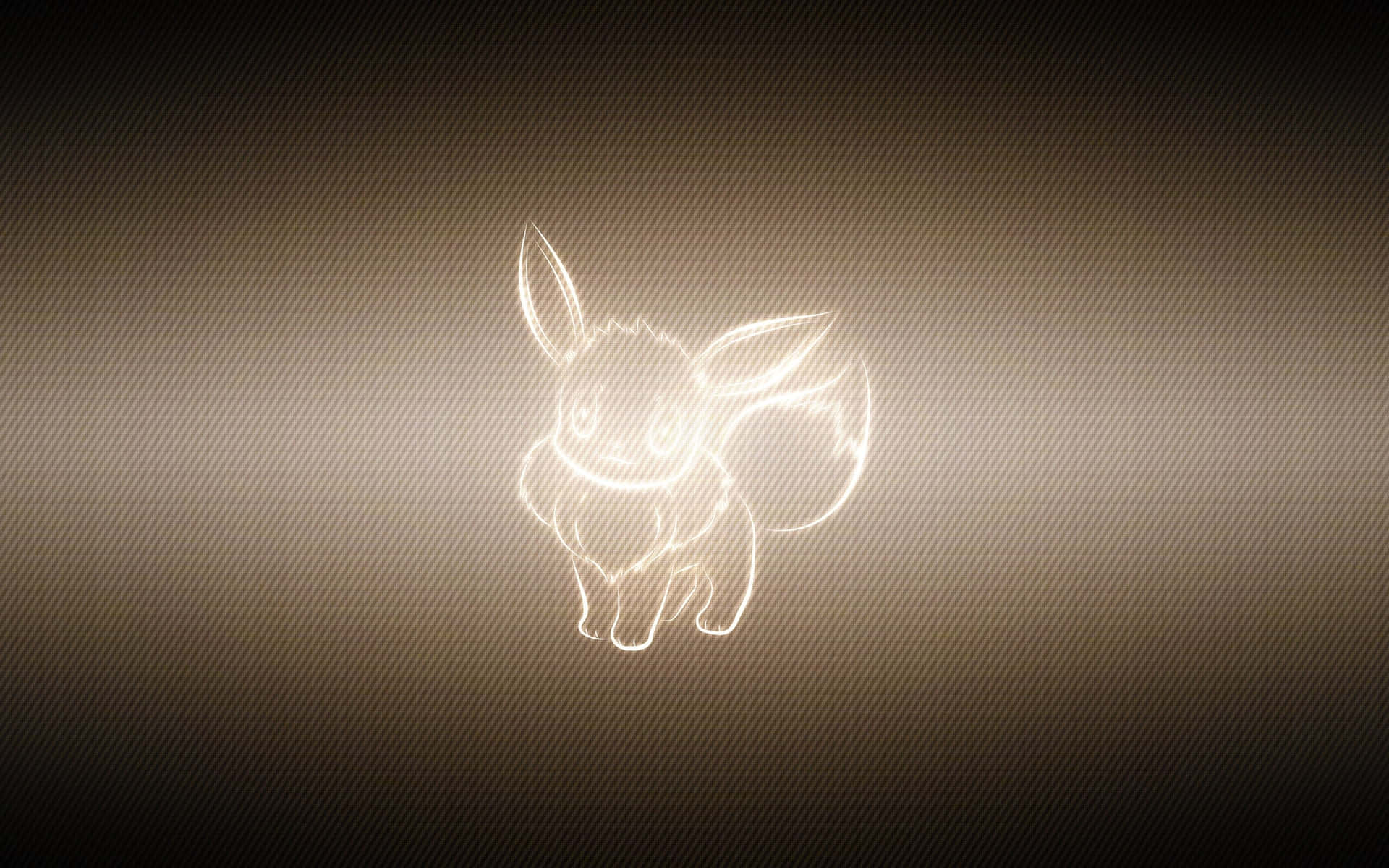 Eevee Illuminated Outline Pokemon Art Wallpaper