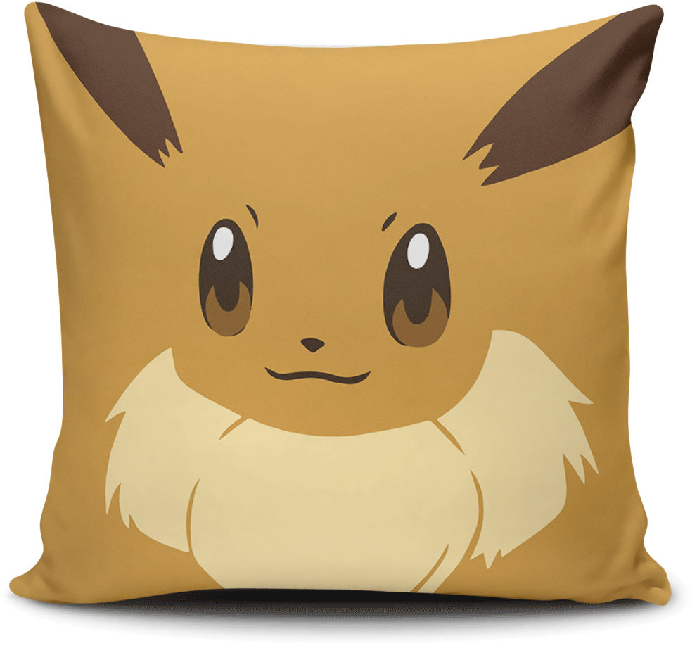 Eevee Pokemon Character Cushion PNG