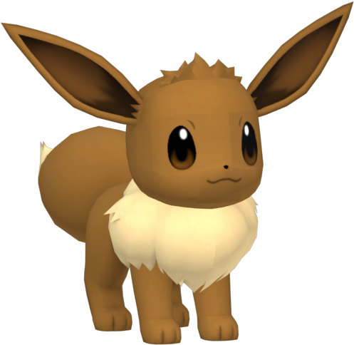 Eevee Pokemon3 D Model PNG