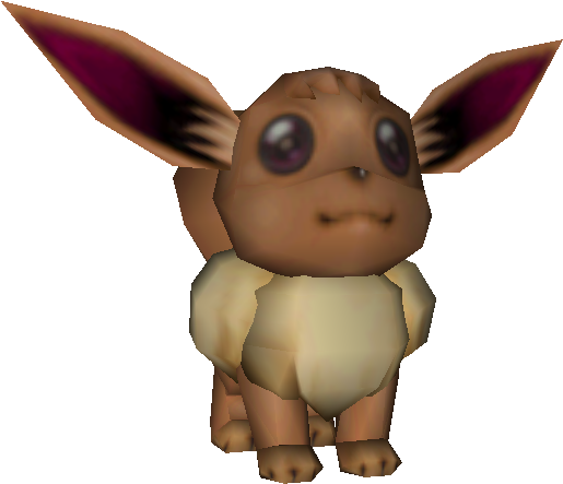 Eevee3 D Model Pokemon PNG