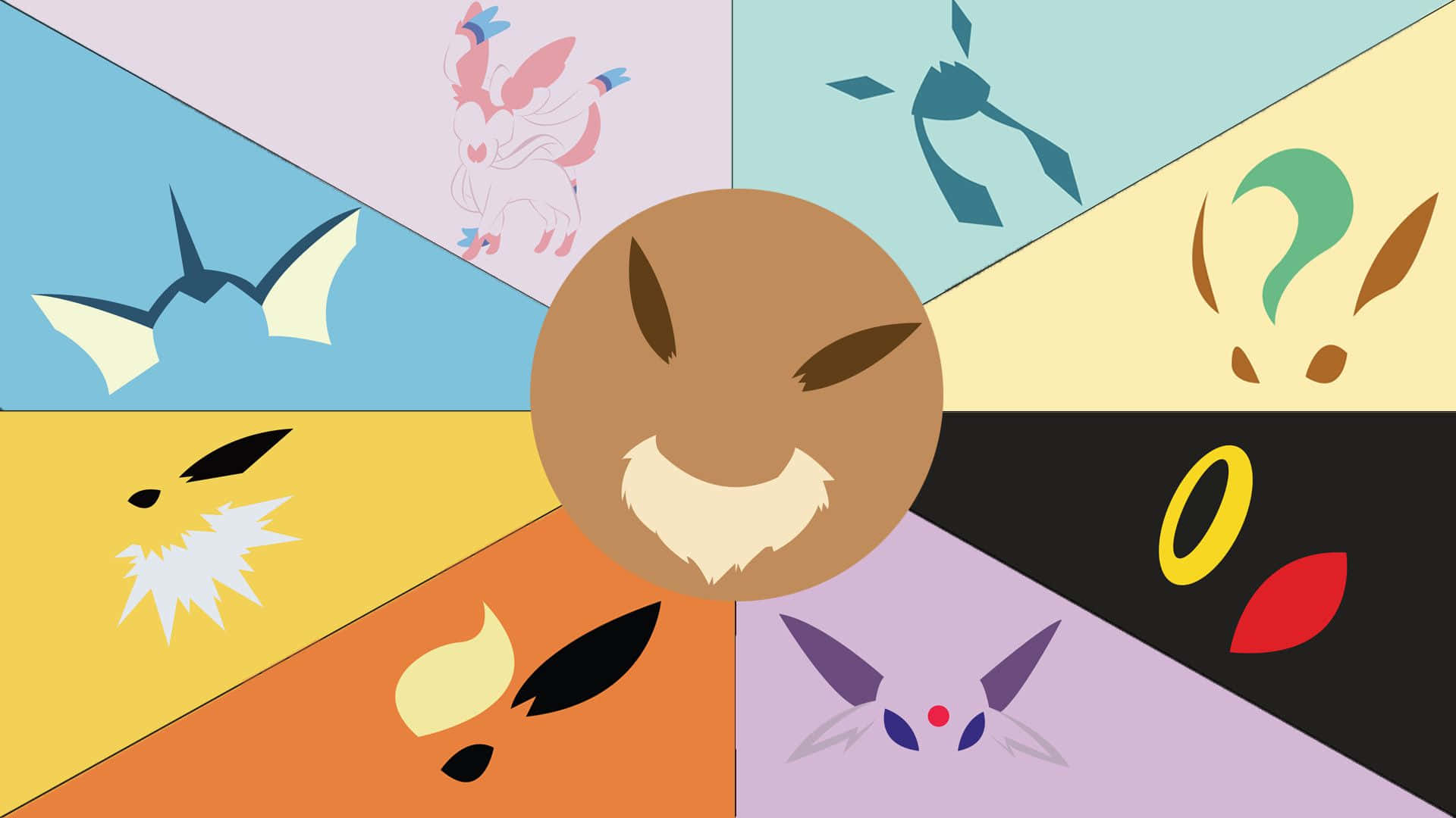 All the Eeveelutions Gathered in One Place! Wallpaper