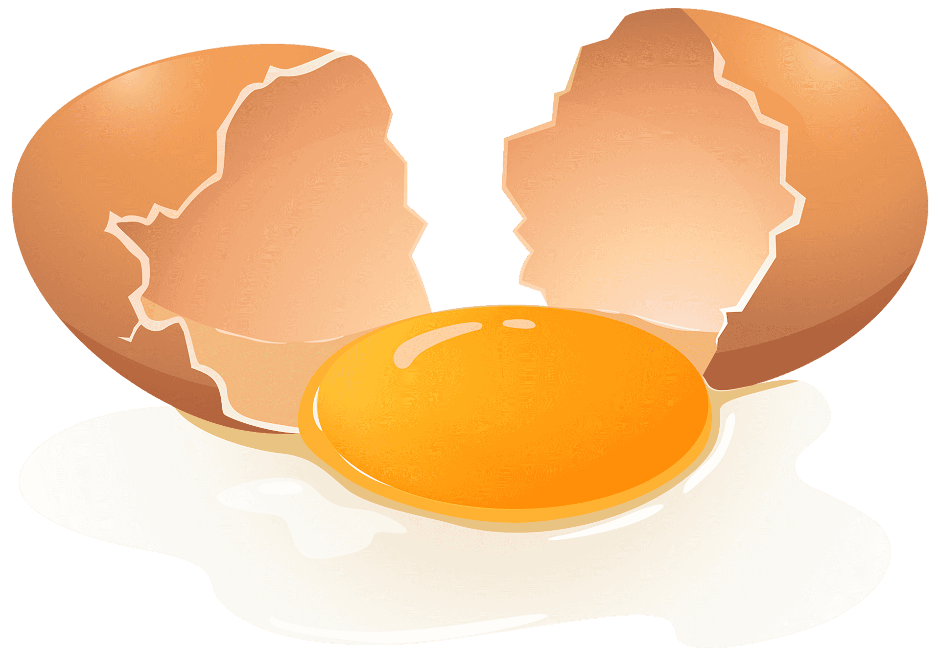 An Egg With A Broken Shell And A Broken Yolk