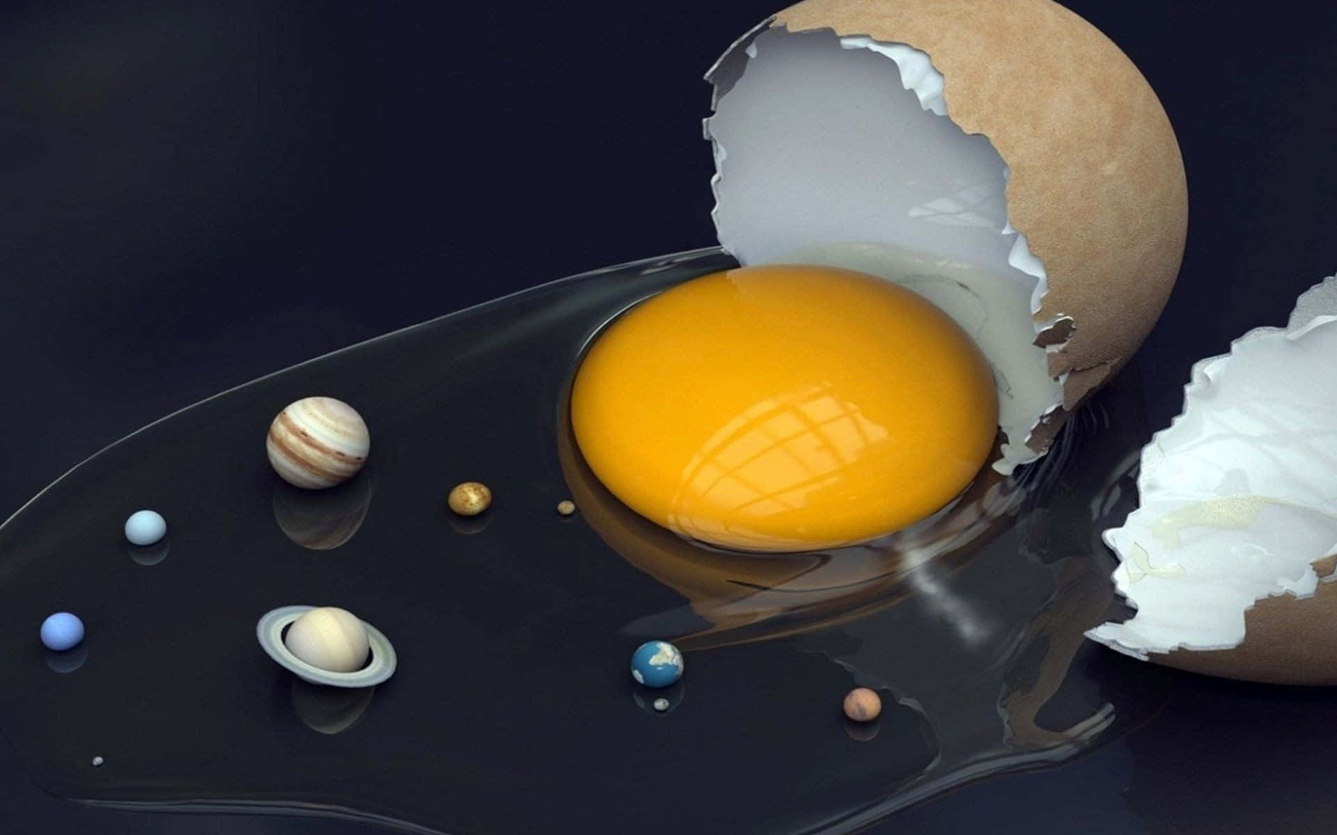 An Egg With Planets Inside