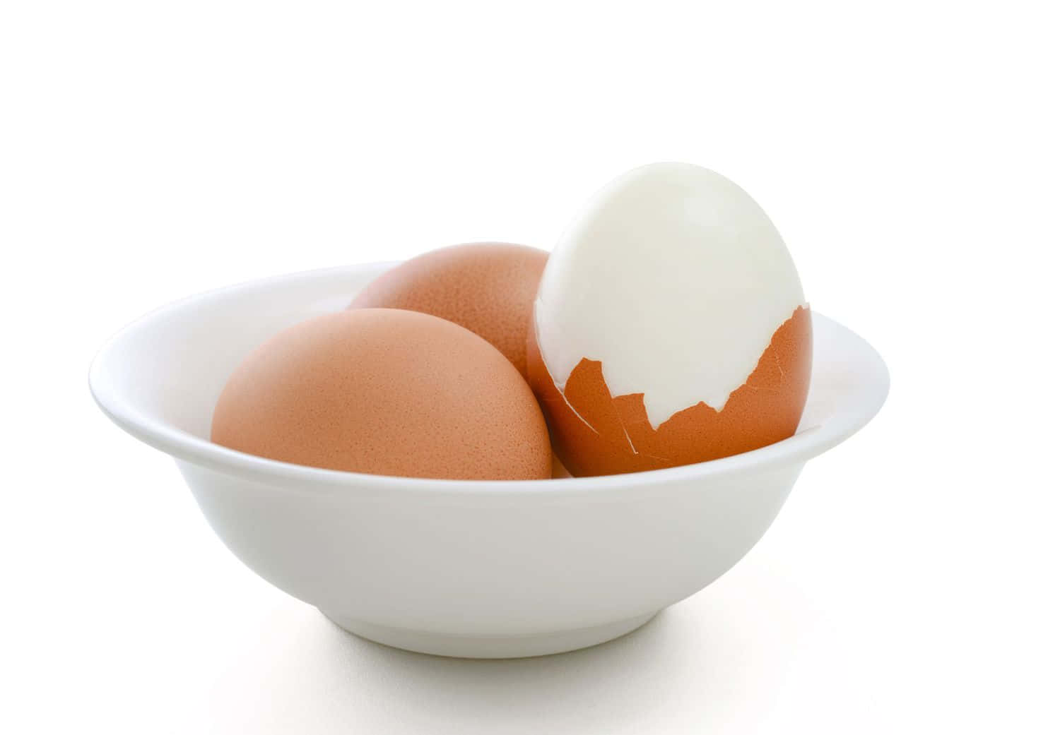 A Bowl With Two Eggs In It