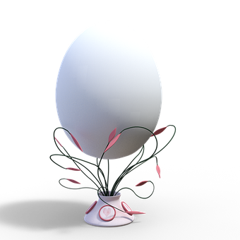 Egg Vase Abstract Art PNG