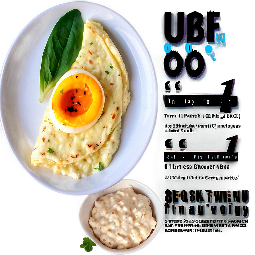 Egg White Omelette For Fitness Png Ecw PNG