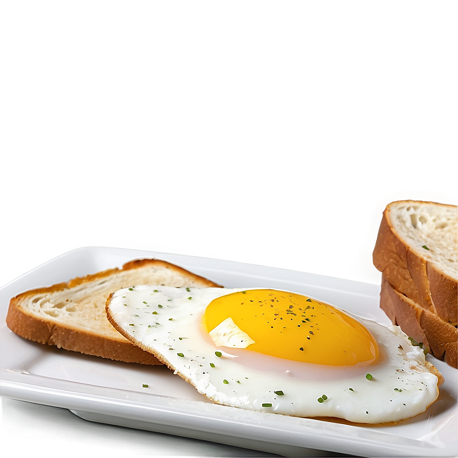 Egg With Toast Png 05242024 PNG
