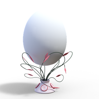 Eggand Plant Artwork PNG