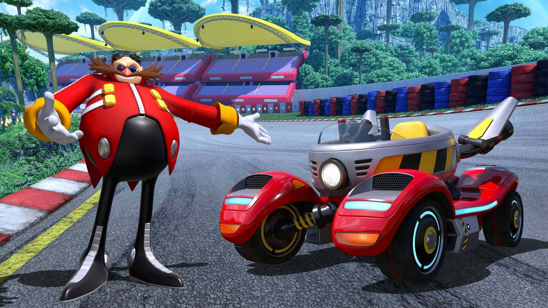 Eggman Team Sonic Racing Car