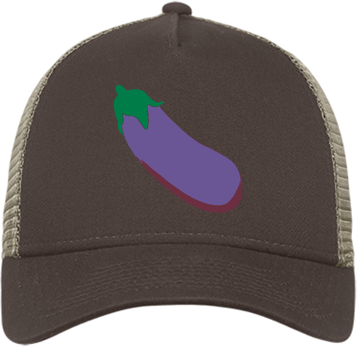 Eggplant Embellished Cap PNG