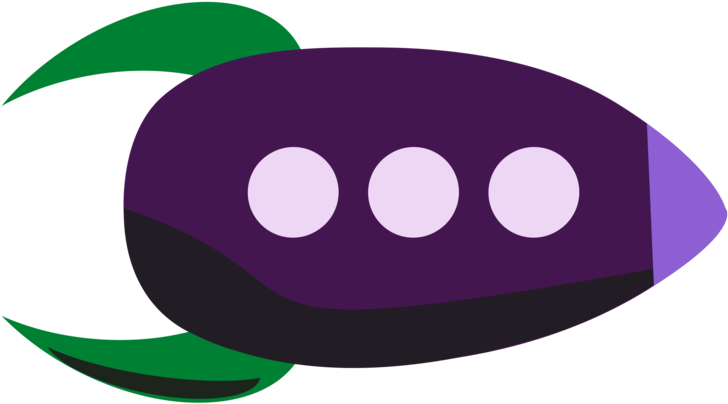 Eggplant Emoji Graphic PNG