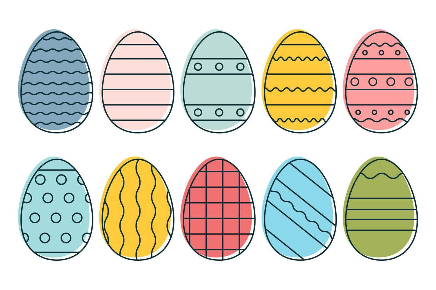 Perfektdimensionierte Eier.