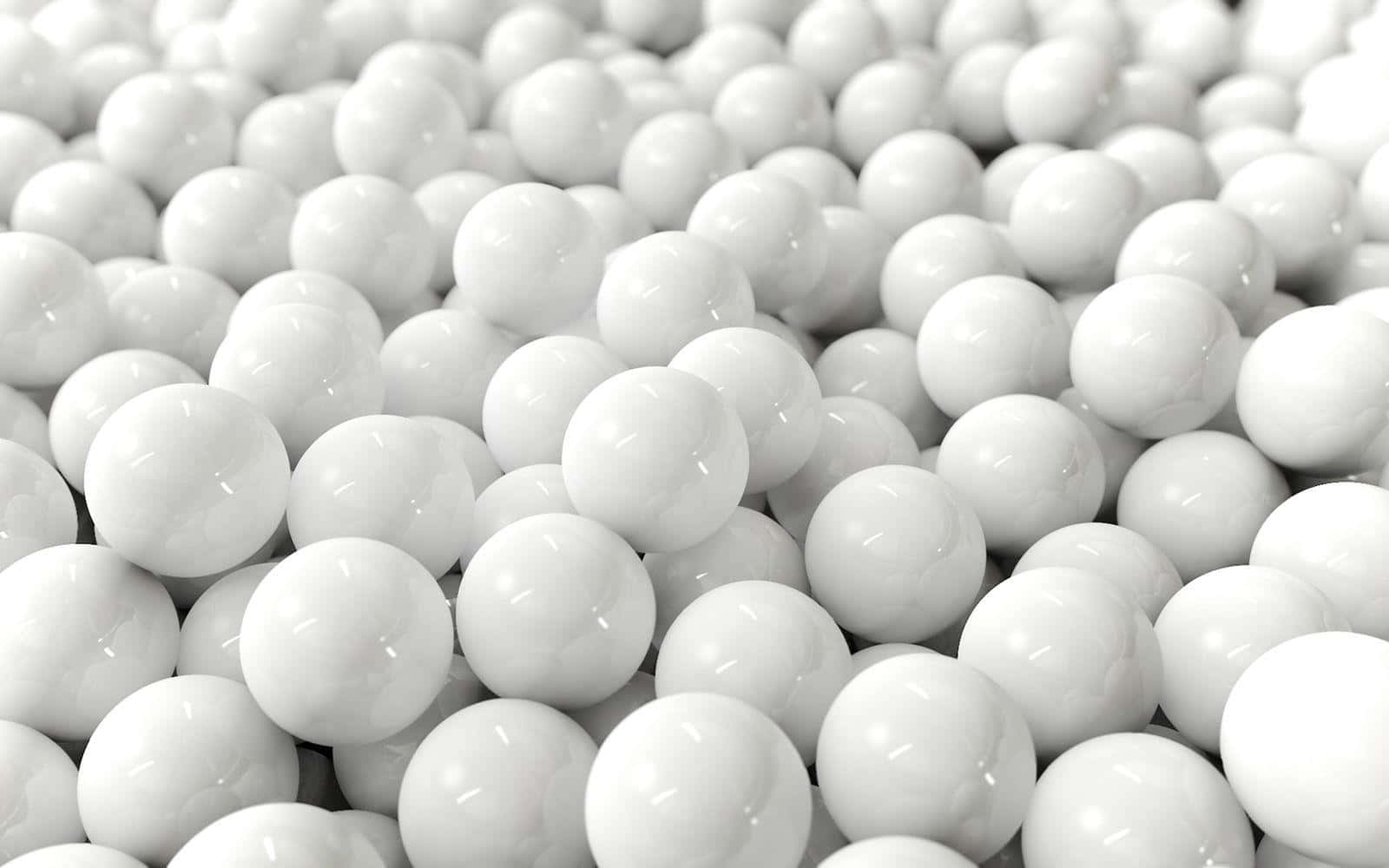 White Balls In A Pile