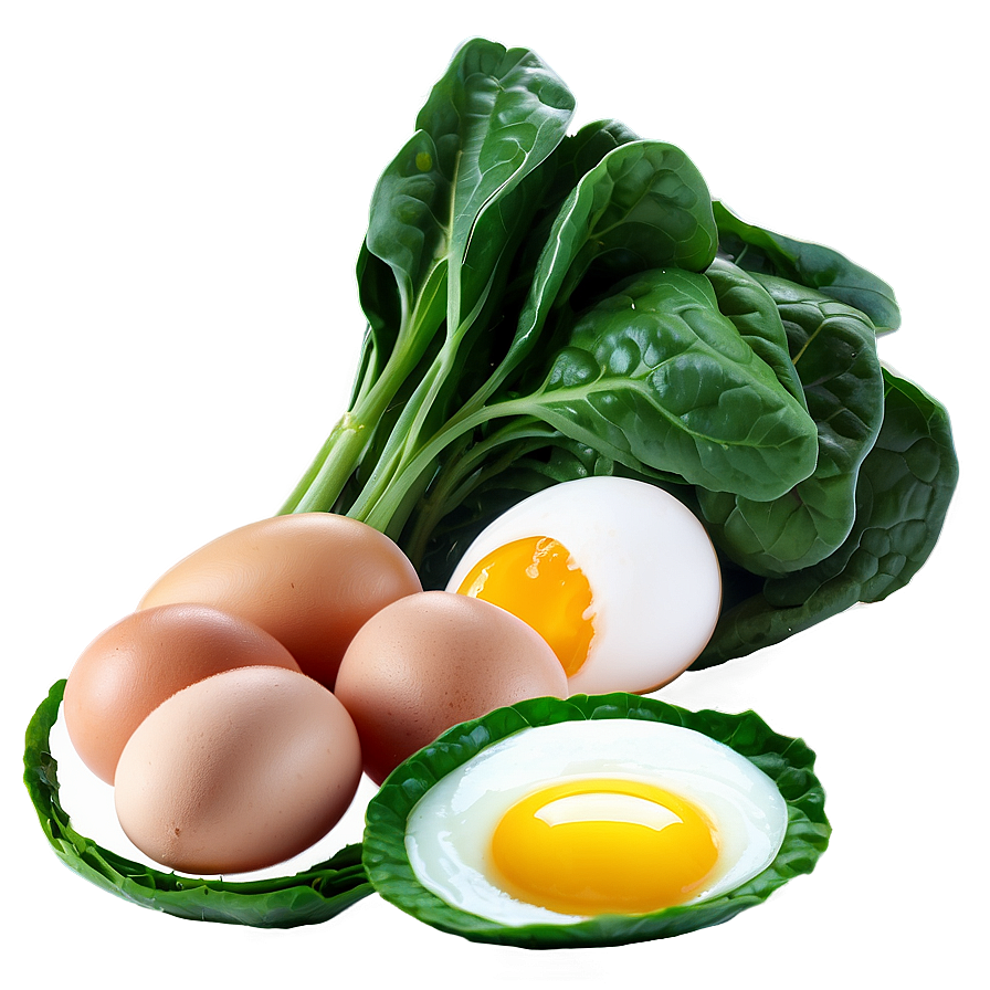 Eggs And Spinach Png Cod35 PNG