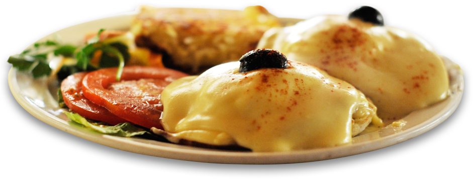 Eggs Benedict Brunch Plate PNG