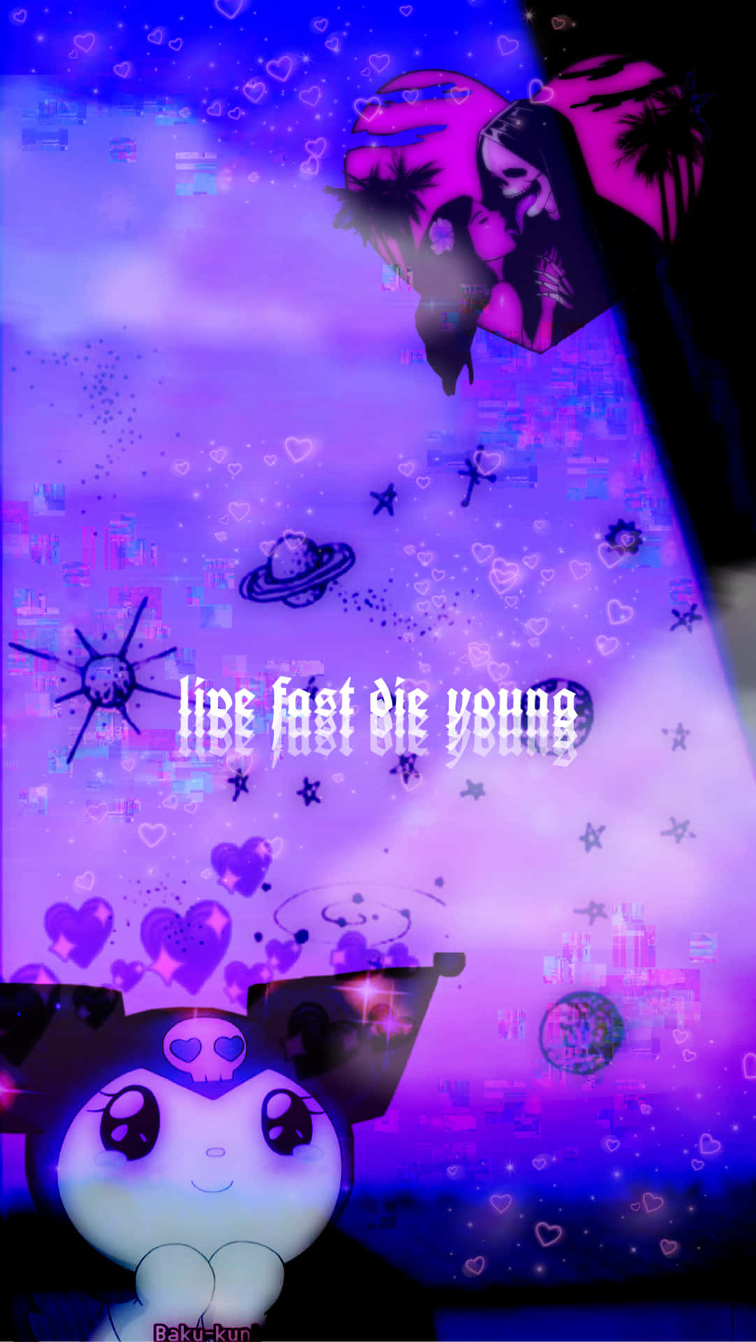 A Purple And Blue Background With The Words Life Is A Dream Wallpaper