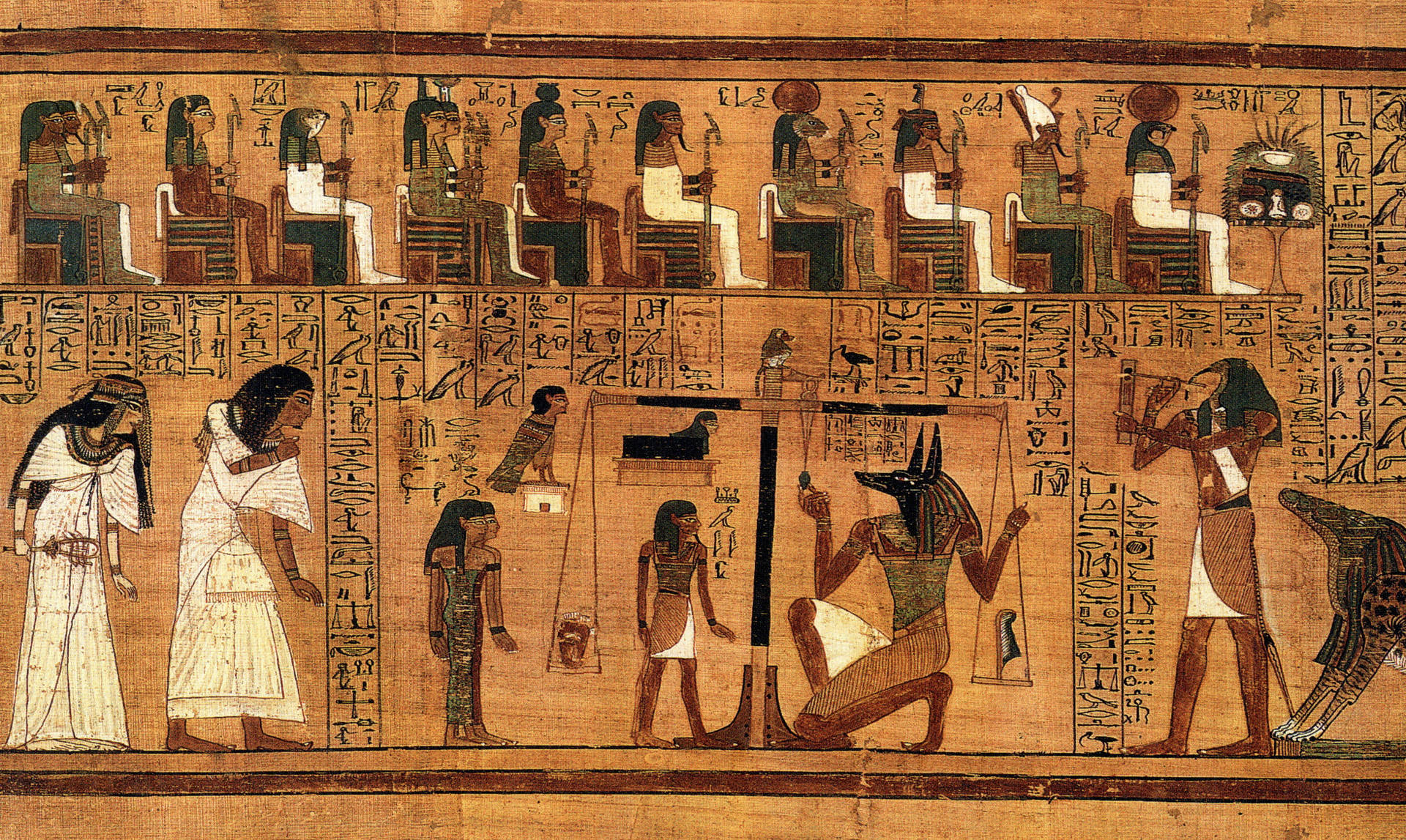 Caption: Ancient Secrets Revealed in The Egyptian Papyrus of Ani Wallpaper