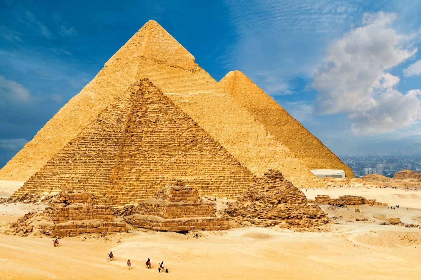 Lepiramidi Di Giza Sono Nel Deserto