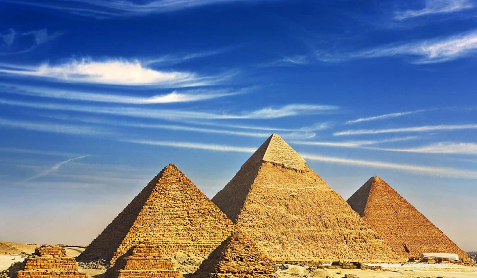 Enjoy the view of Cairo's iconic Pyramids.