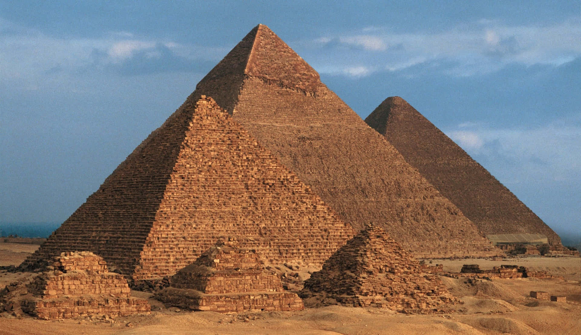 The Pyramids Of Giza Are In The Desert