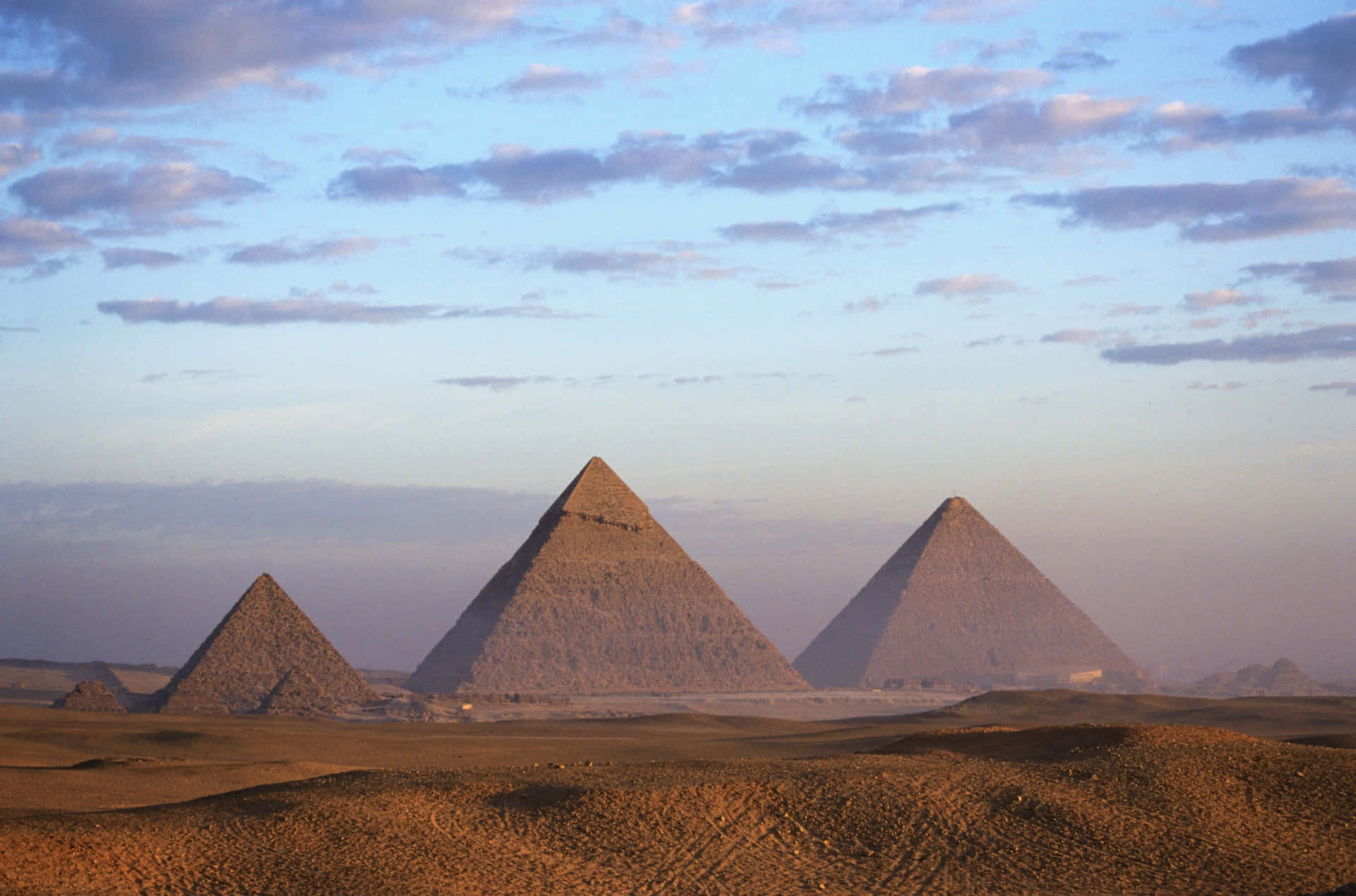 The Pyramids Of Giza Are In The Desert